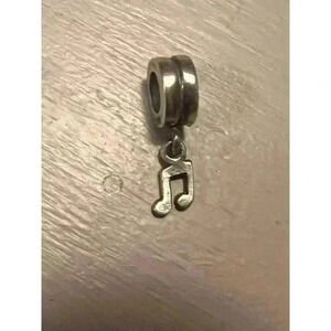925 Silver | Music Note Dangle Charm Bracelet Bead